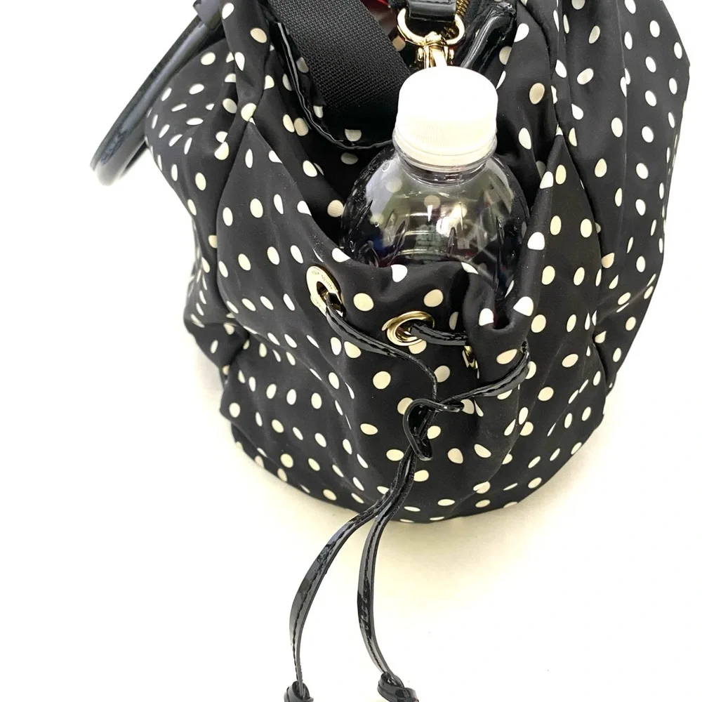 Kate Spade Women’s Black w/White Polka Dot Watson Lane Stevie Baby Bag